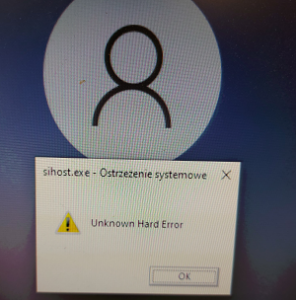 Błąd logowania do Windows
