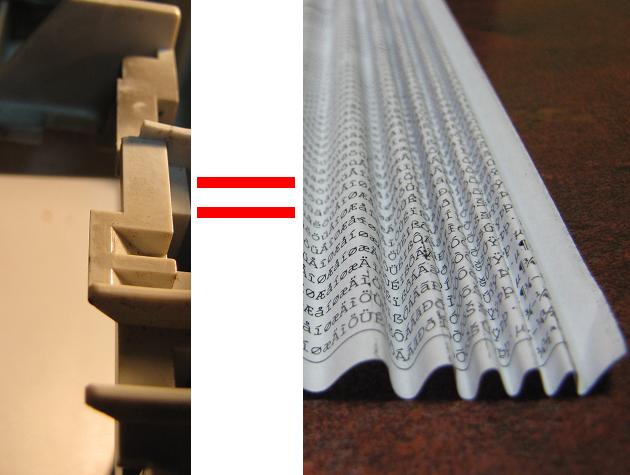 Gniecenie papieru w harmonijkę