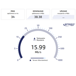 Testowanie szybkości sieci